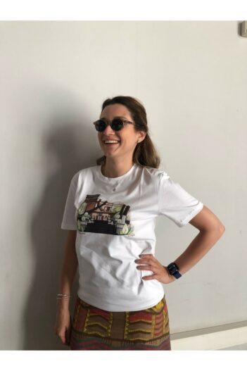 تیشرت زنانه فروشگاه طاس BALDükkan با کد kösk-ikonlu-tshirt