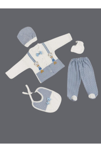 لباس خروجی بیمارستان نوزاد پسرانه  baby kids colors با کد BKCPAPYONLU5'Lİ01
