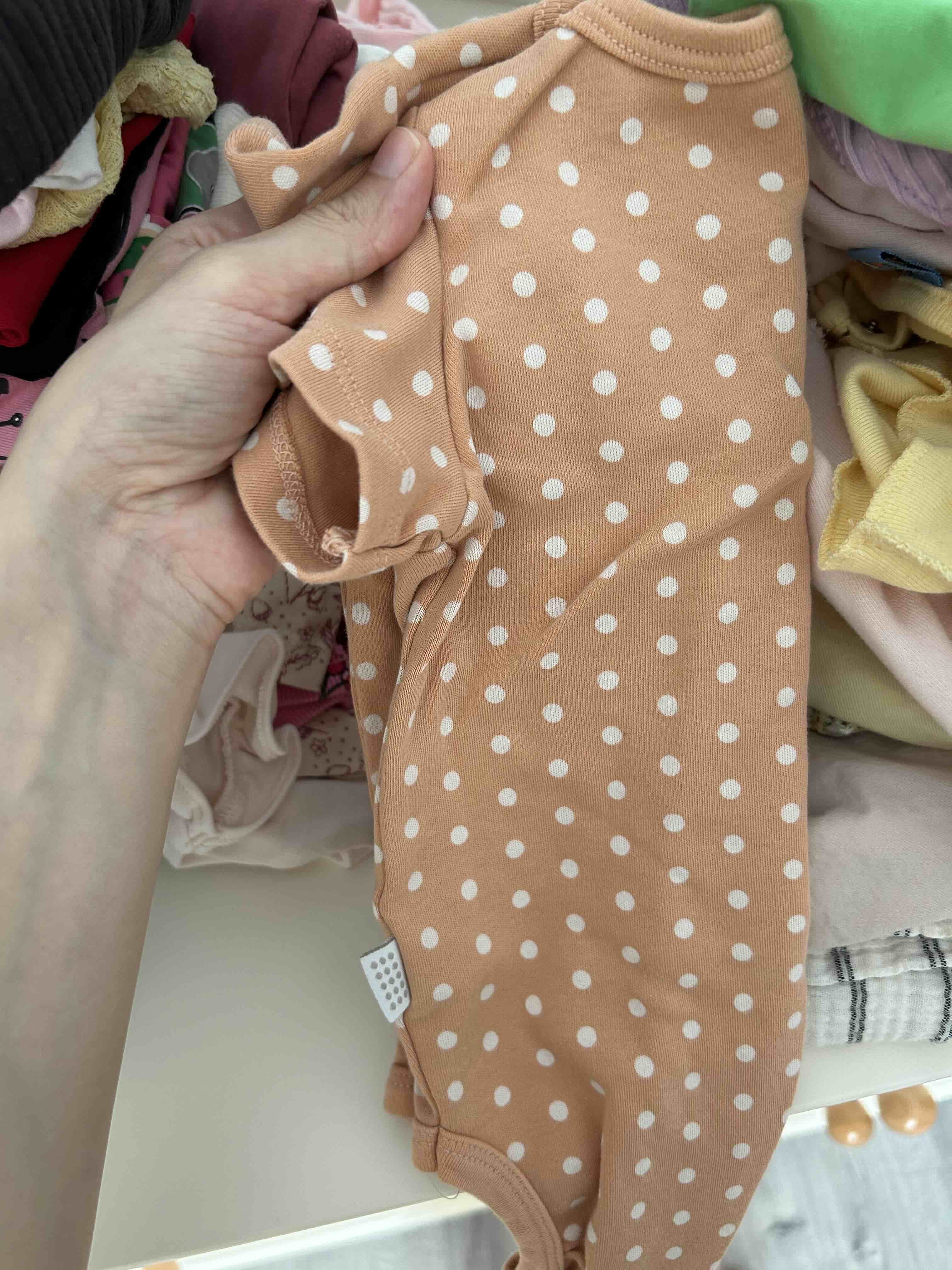 بادی نوزاد زیردکمه دار دخترانه پانچو اورجینال 2311GN03003 photo review