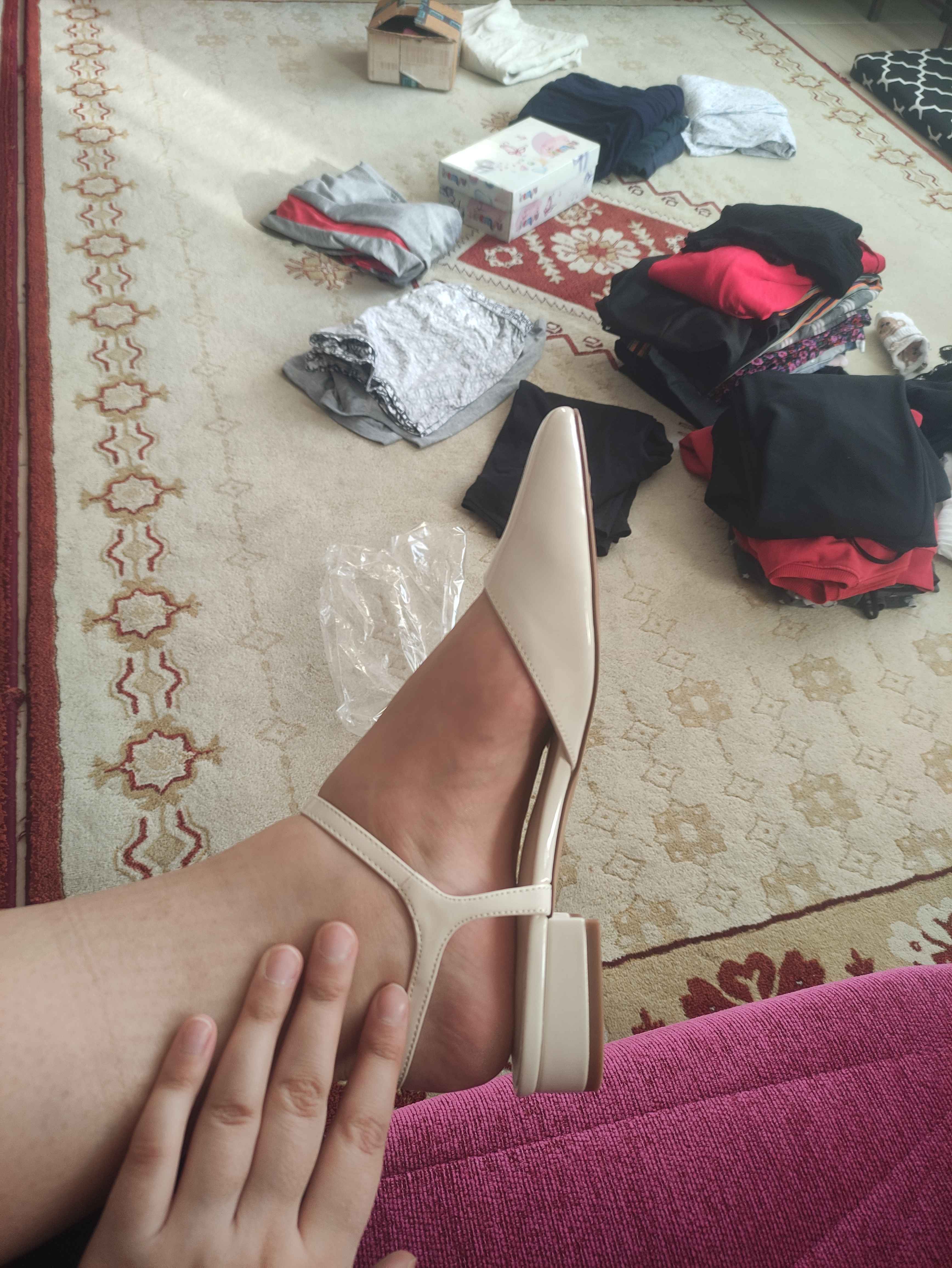 کفش پاشنه بلند کلاسیک زنانه مانگو اورجینال 67044468 photo review